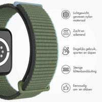 imoshion Nylon⁺ bandje Apple Watch Series 1 t/m 9 / SE (38/40/41 mm) | Series 10 (42 mm) - Dark Olive