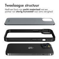 Accezz Rugged Frosted Backcover Apple iPhone 14 - Zwart