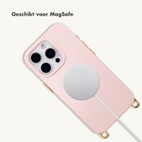 Selencia Rivièra MagSafe Backcover met afneembare haakjes Apple iPhone 16 Pro - Sorbet Pink