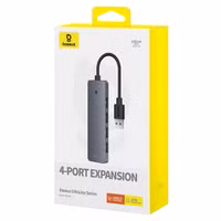 Baseus UltraJoy Lite 5-in-1 USB-A Hub - 150 cm - Docking station - Space Grey