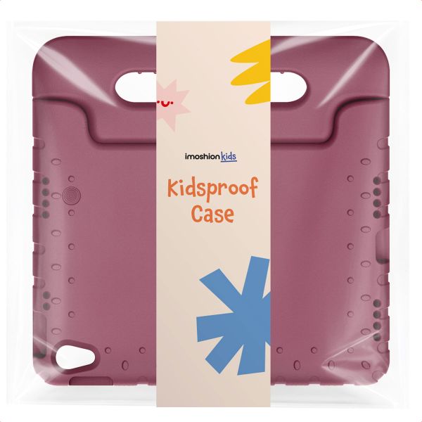 imoshion Kidsproof Backcover met handvat Apple iPad 11 (2025) 11 inch A16 / iPad 10 (2022) 10.9 inch - Velvet Plum