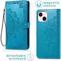 imoshion Mandala Bookcase Apple iPhone 14 / 13 - Turquoise