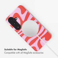 Selencia Vivid Back Cover with MagSafe Samsung Galaxy S26 - Dream Swirl Pink