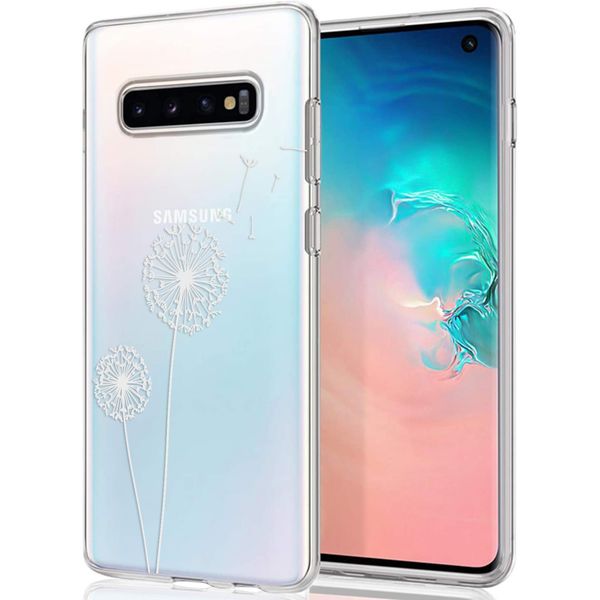 imoshion Design hoesje Samsung Galaxy S10 - Paardenbloem - Wit