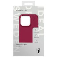 iDeal of Sweden Silicone Case iPhone 16 Pro - Cranberry