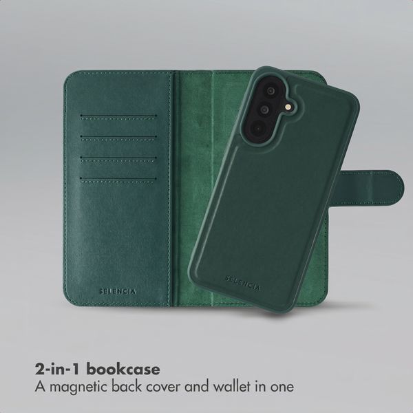 Selencia Olyn Detachable Bookcase with MagSafe Samsung Galaxy A37 (5G) - Green