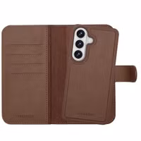 Selencia Olyn Uitneembare Bookcase met MagSafe Samsung Galaxy S26 - Bruin