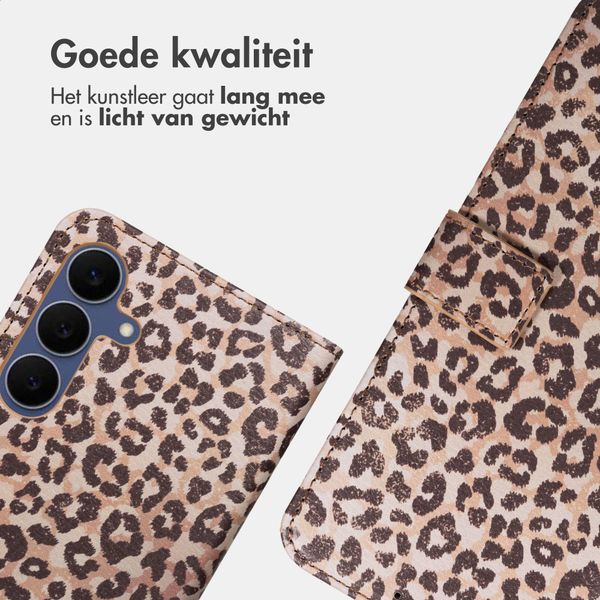 imoshion Design Bookcase Samsung Galaxy S25 FE - Leopard Mood