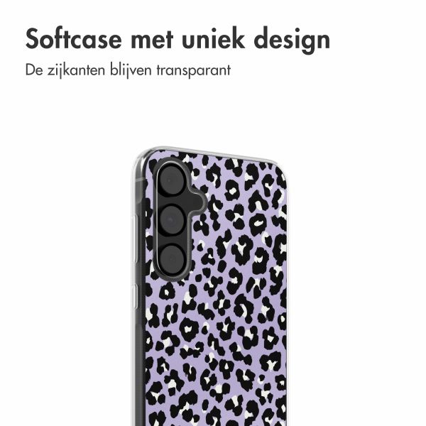 imoshion Design hoesje Samsung Galaxy A55 - Leopard Lilac