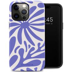 Selencia Vivid Back Cover Apple iPhone 14 Pro Max - Modern Bloom Sapphire Blue