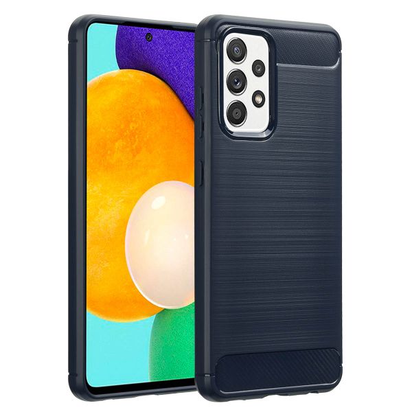 imoshion Brushed Backcover Samsung Galaxy A52(s) (5G/4G) - Donkerblauw