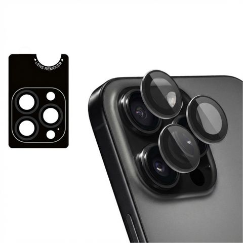 imoshion Camera Protector Glas 2-pack Apple iPhone 16 Pro / 16 Pro Max - Black Titanium