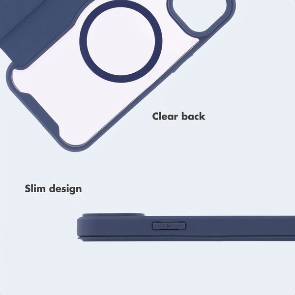 imoshion Transparent Bookcase with MagSafe Apple iPhone 15 - Blue