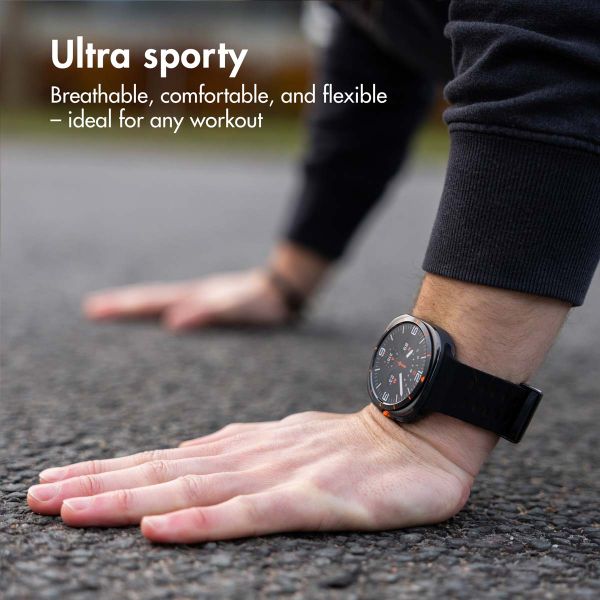 imoshion Ocean Silicone Band Samsung Galaxy Watch Ultra 2 (2026) / Ultra (2024/2025) - Black