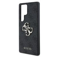 Guess 4G Metal Logo Backcover Samsung Galaxy S25 Ultra - Zwart