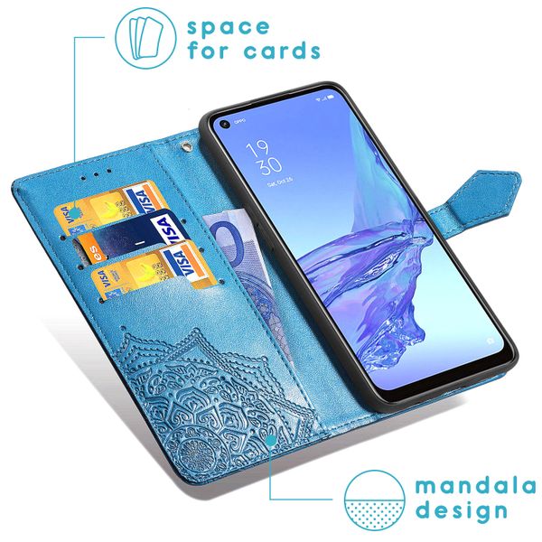 imoshion Mandala Bookcase Oppo A53 / Oppo A53s - Turquoise