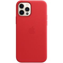 Apple Leather Backcover MagSafe Apple iPhone 12 (Pro) - Red