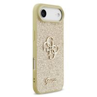 Guess 4G Metal Logo Glitter Backcover Apple iPhone Air - Goud
