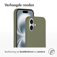 Accezz Liquid Silicone Backcover met MagSafe Apple iPhone 16 - Cooper Green