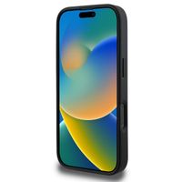 Guess 4G Metal Logo Backcover Apple iPhone 16 Pro - Zwart