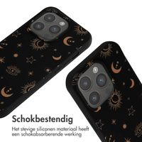 imoshion Siliconen design hoesje met koord iPhone 15 Pro - Sky Black