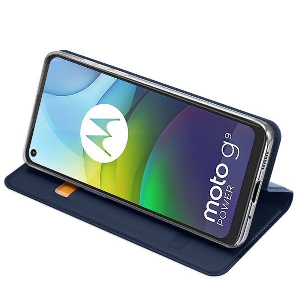 Dux Ducis Slim Softcase Bookcase Motorola Moto G9 Power - Donkerblauw