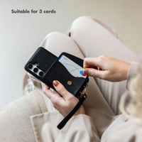 Selencia Sera Phone Case with Cord and Envelope Card Holder Samsung Galaxy S26 Ultra - Black