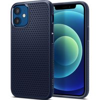 Spigen Liquid Air Backcover iPhone 12 Mini - Donkerblauw