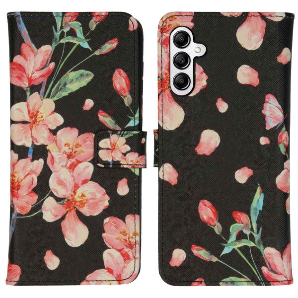 imoshion Design Softcase Bookcase Samsung Galaxy A14 (5G) - Blossom Black