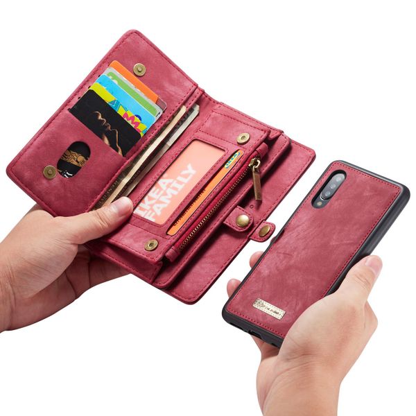 CaseMe Luxe Lederen 2 in 1 Portemonnee Bookcase Samsung Galaxy A70
