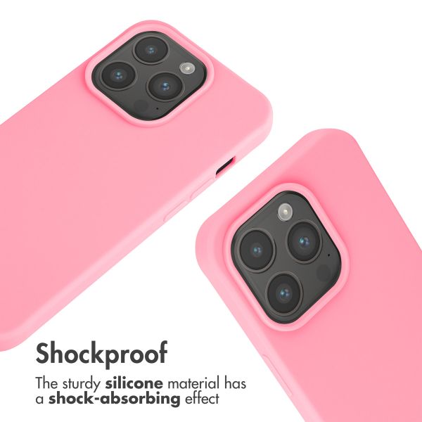imoshion Silicone Case with Strap Apple iPhone 15 Pro - Pink