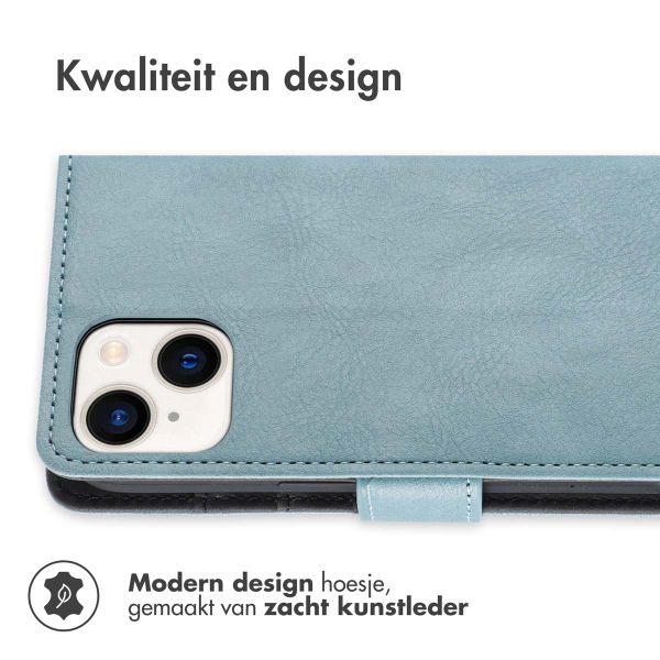 imoshion Luxe Bookcase iPhone 15 Plus - Lichtblauw