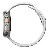 Nomad Sport band FKM Apple Watch Series 1 t/m 10 / SE / Ultra (2) (44/45/46/49 mm) - Wit