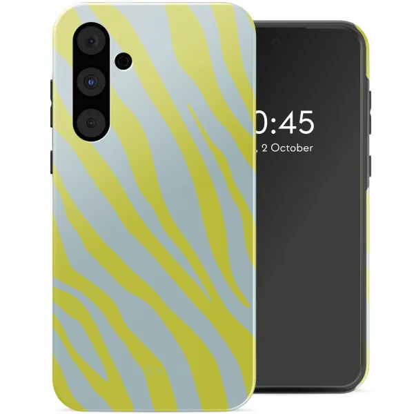 Selencia Vivid Tough Backcover Samsung Galaxy A55 - Zebra Winter Sky Titanium Yellow