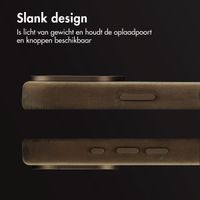 Accezz Vintage Leather Magsafe Backcover Apple iPhone 16 Pro - Rustic Brown