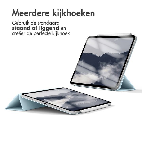 imoshion Magnetic Bookcase iPad Air 11 inch (2024) M2 / Air 5 (2022) / Air 4 (2020) - Lichtblauw