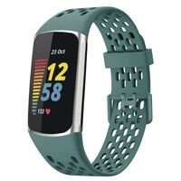 imoshion Siliconen sport bandje met gaatjes Fitbit Charge 5 / Charge 6 - Groen