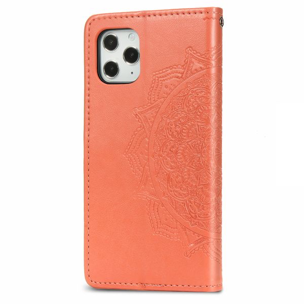 Mandala Bookcase iPhone 12 (Pro) - Rood