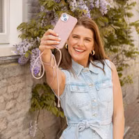 imoshion Siliconen hoesje met koord Apple iPhone Xr - Sand Pink