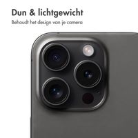 imoshion 2 Pack Camera lens protector Apple iPhone 15 Pro / 15 Pro Max - Black Titanium