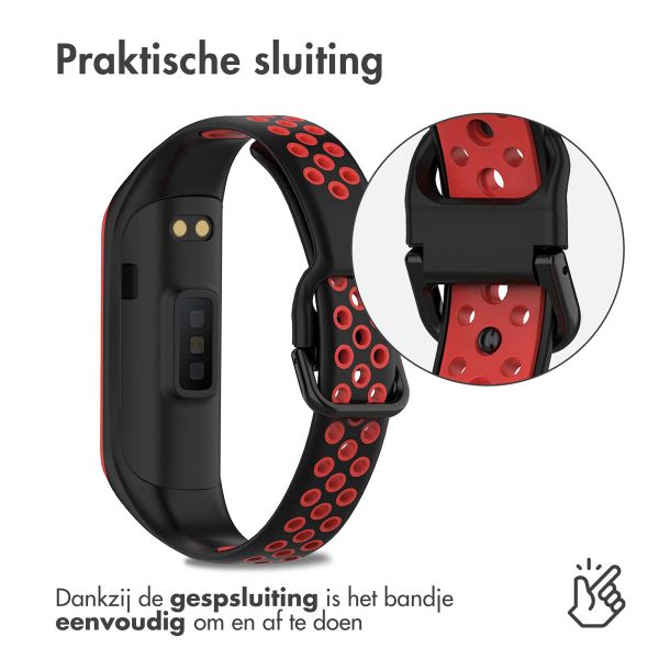 imoshion Siliconen sport bandje Samsung Galaxy Fit 2 - Zwart / Rood