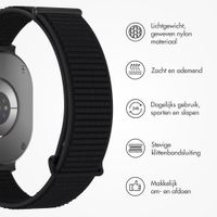 imoshion Nylon bandje Samsung Galaxy Watch 8 (40/44mm) / Classic (46mm) - Zwart