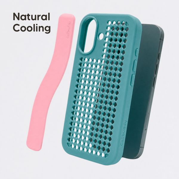 Callbuddy Hoesje met Strap Apple iPhone 17 - Miami Vice