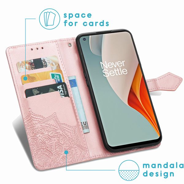 imoshion Mandala Bookcase OnePlus Nord N100 - Rosé Goud