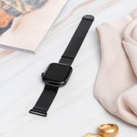 imoshion Milanees magnetisch bandje Apple Watch Series 1 - 11 / SE / Ultra (44/45/46/49 mm) - Maat S - Zwart