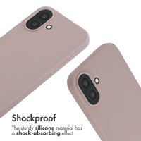 imoshion Silicone Case with Strap Apple iPhone 16 Plus - Sand Pink