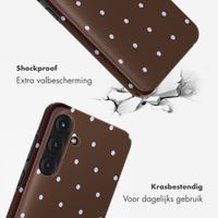 Selencia Vivid Backcover Samsung Galaxy S25 FE - Happy Dots Chocolate