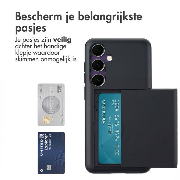 imoshion Backcover met pasjeshouder Samsung Galaxy S24 FE - Zwart