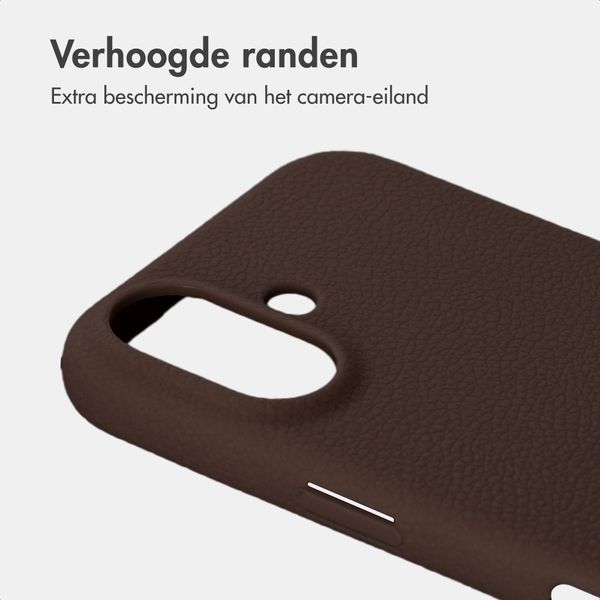 imoshion Texture Backcover Apple iPhone 17 - Donkerbruin