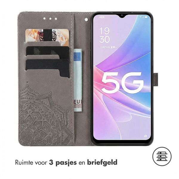 imoshion Mandala Bookcase Oppo A58 - Grijs